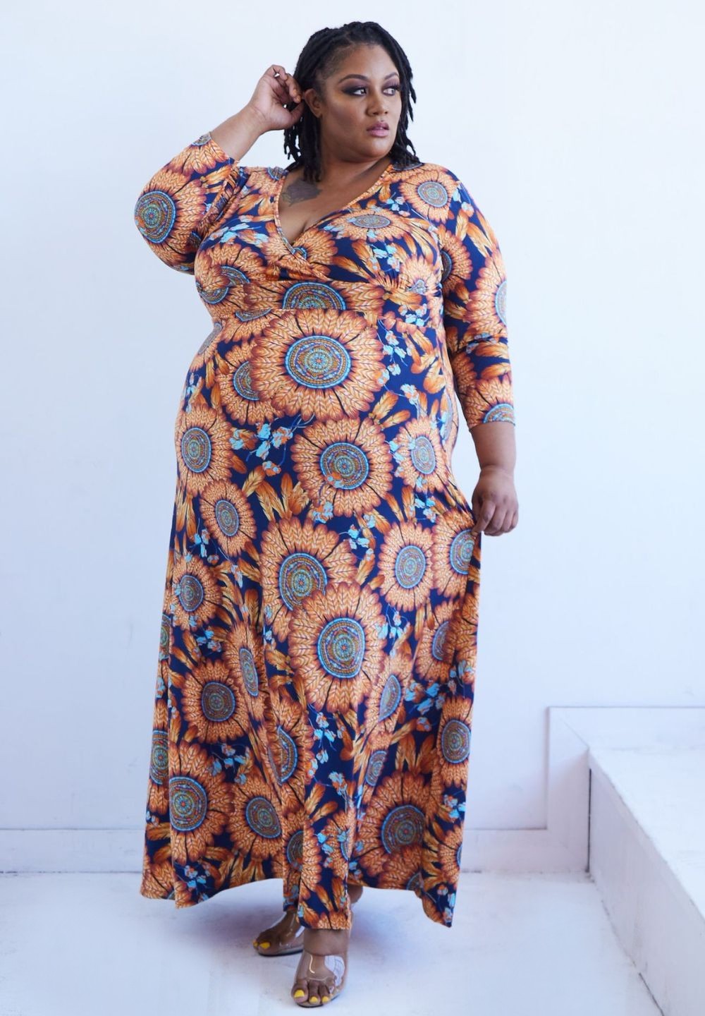 Wholesale plus size maxi dresses Clearance