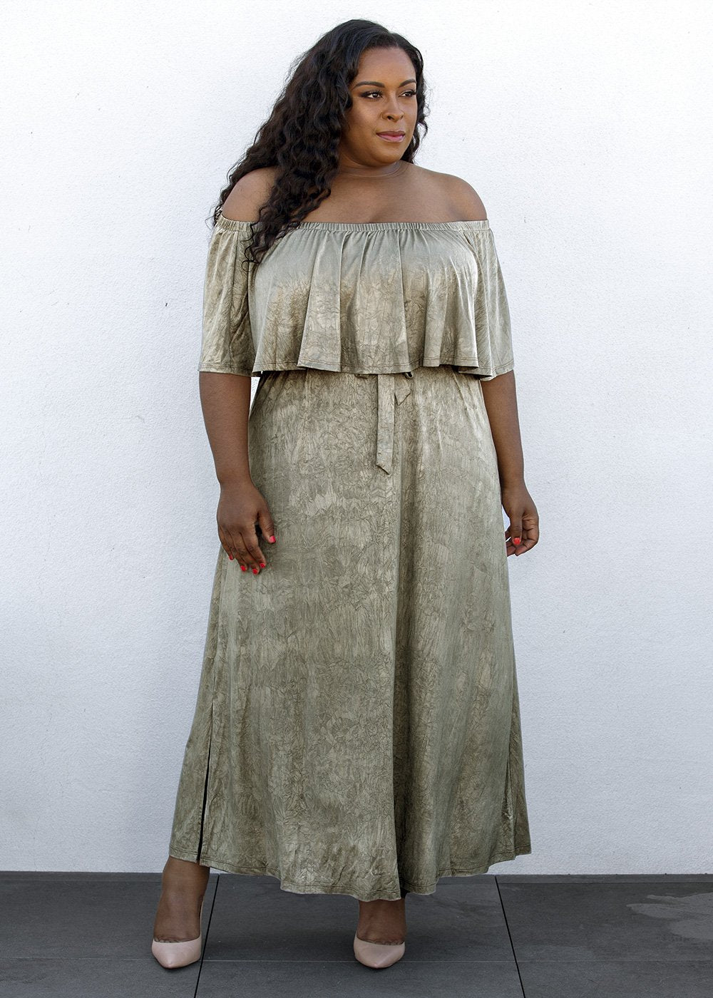 OOTD: Plus Size Midi Length Dress from Swak Designs