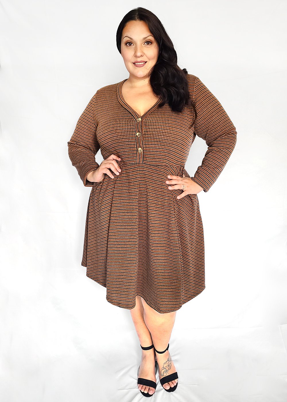 Stylish and Trendy Plus Size Dress, Nicole Dress